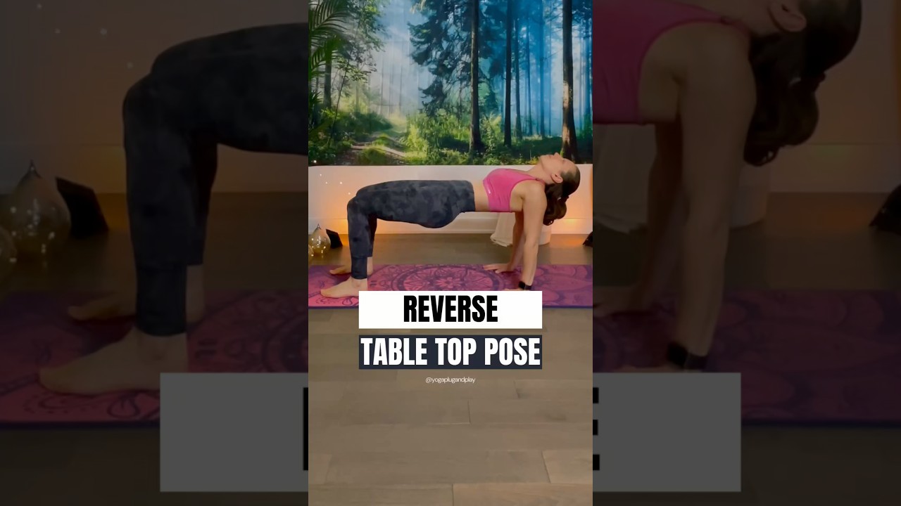 How to do reverse table top to protect elbows! #yoga
