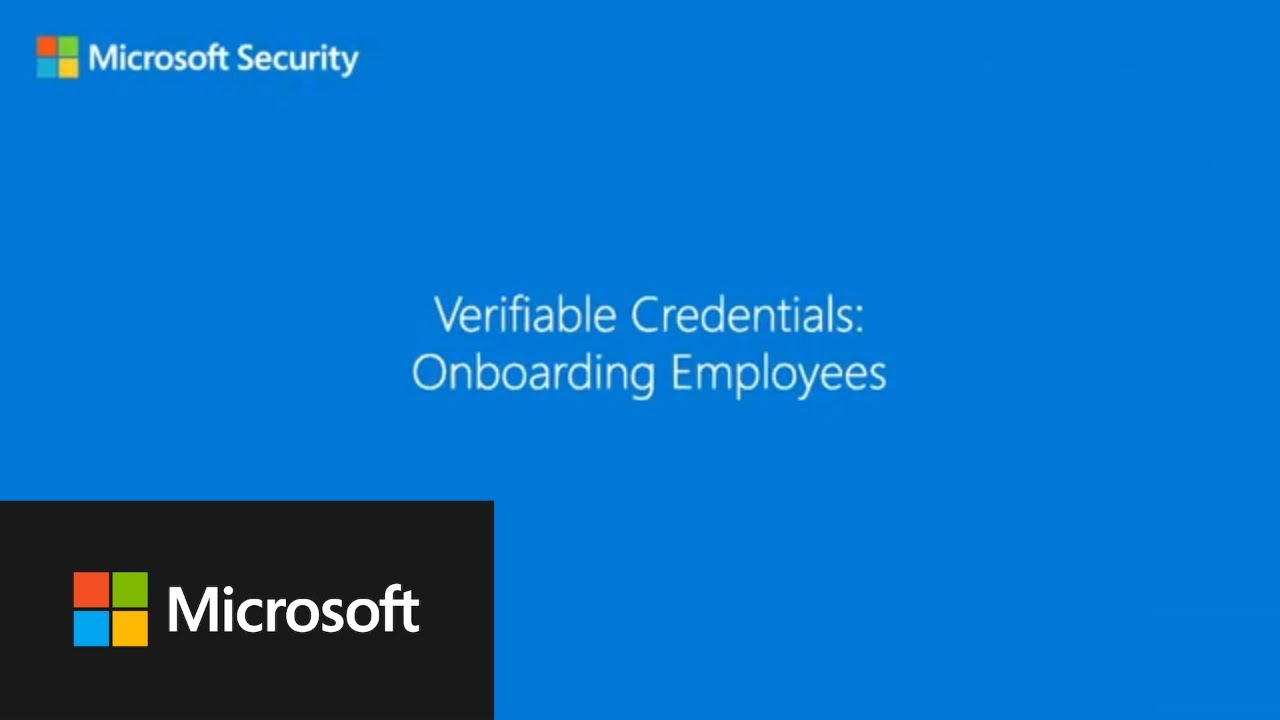 Verifiable Credentials: Onboarding Employees