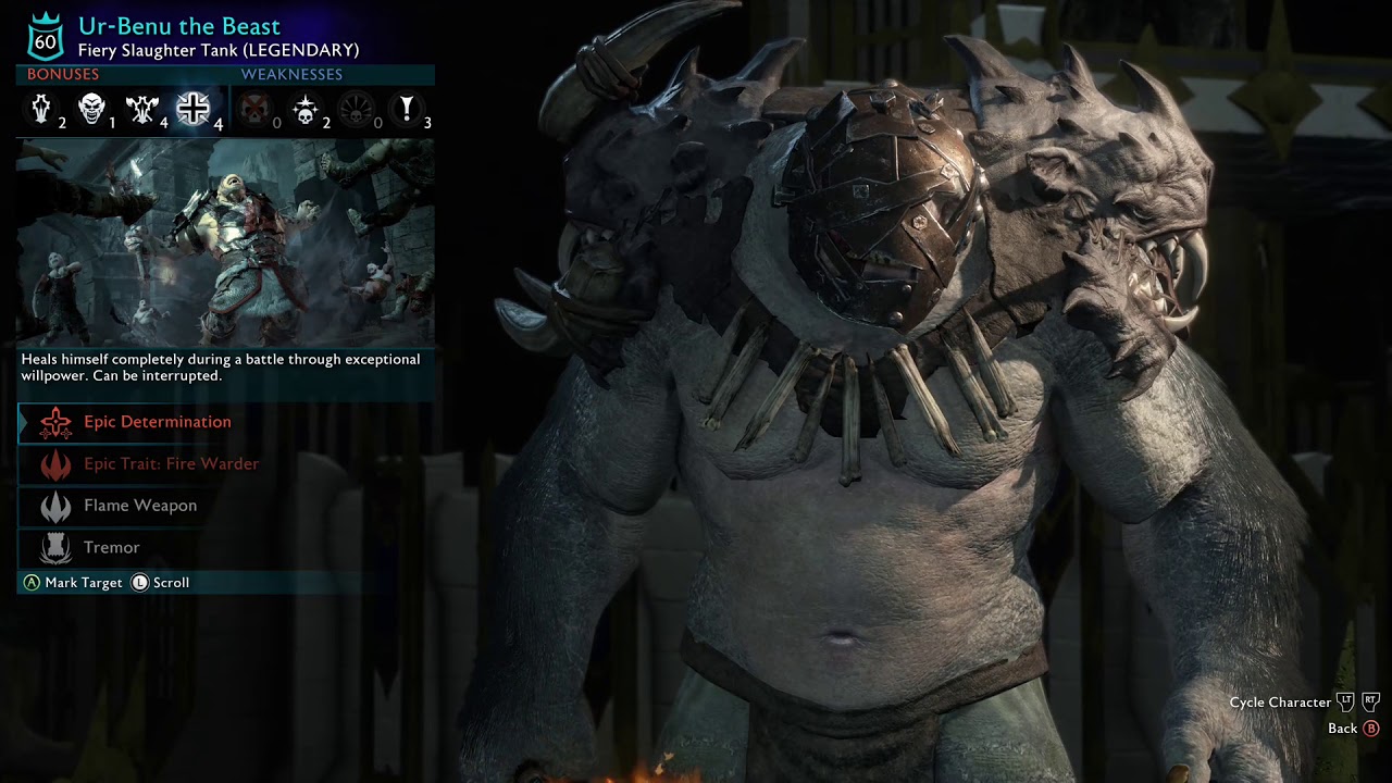 Shadow of War: All The Legendary Scar Orcs Fortress .