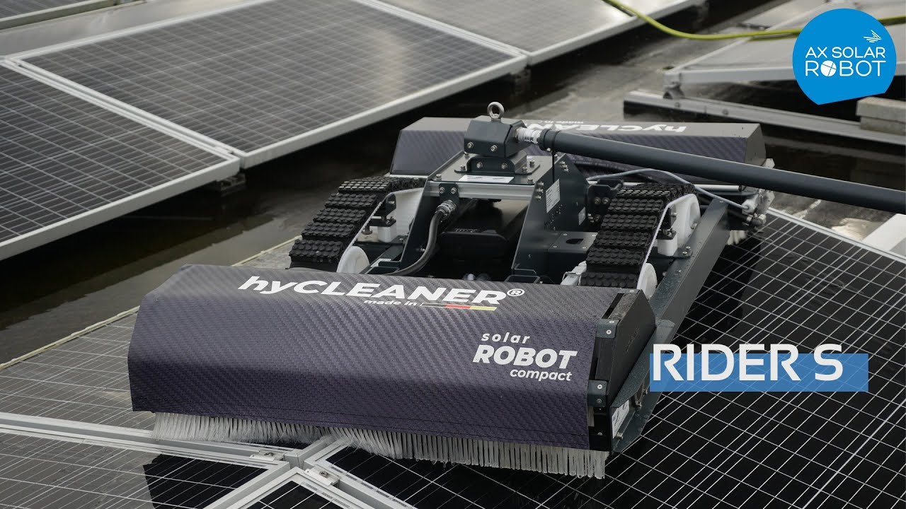 RIDER S | Robot de nettoyage léger, compact et modulable pour panneaux solaires PV en toiture