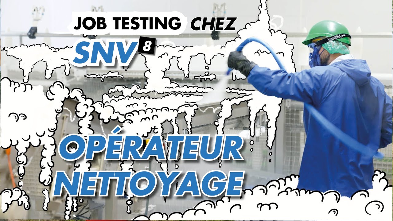 C'est jour de grand ménage avec Kévin chez SNV qui recrute à Château-Gontier en Mayenne