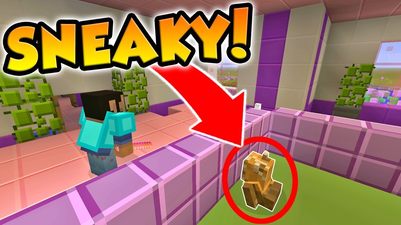 HIDING AS A TINY PERSON IN MINECRAFT HIDE AND SEEK!