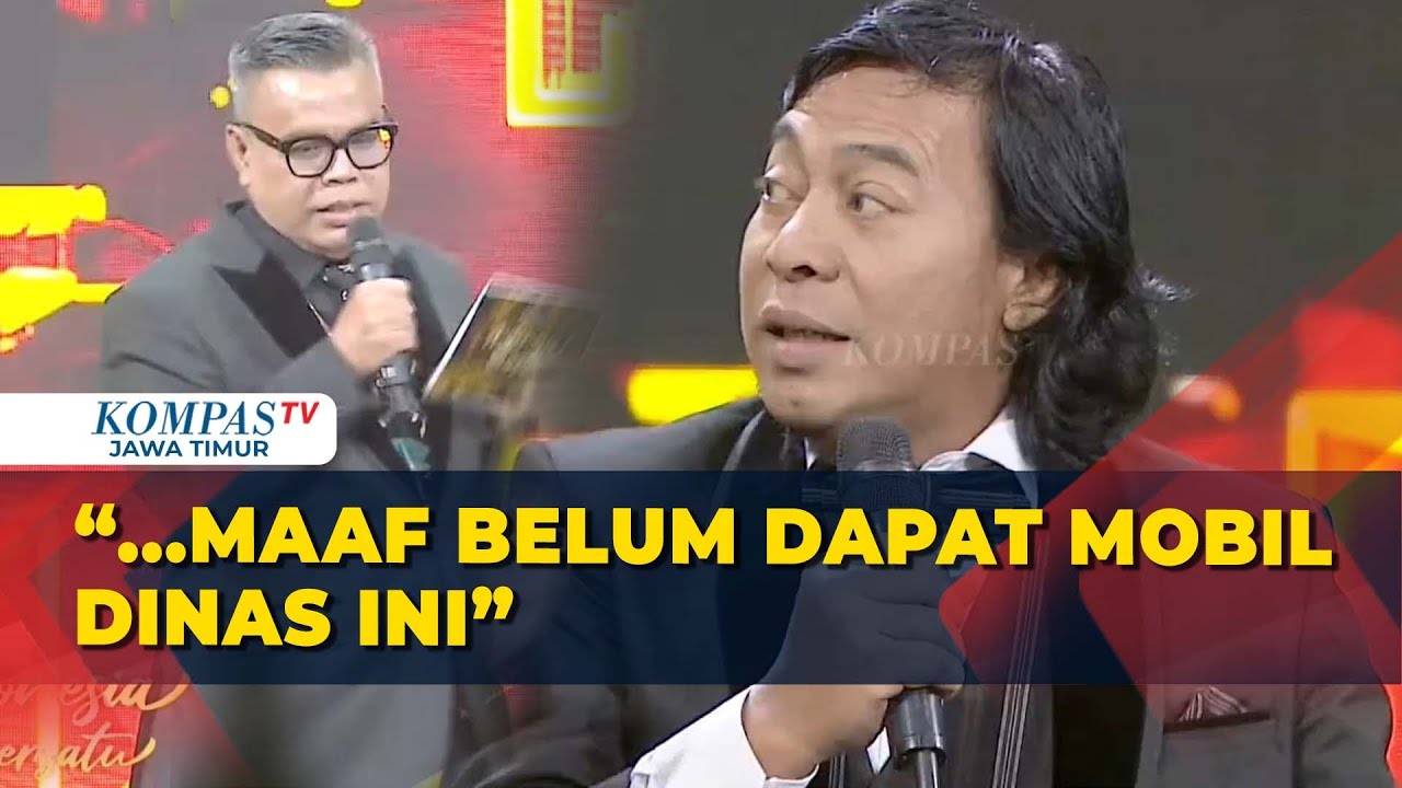 Momen Kocak Pembukaan Komeng Abdel di HUT KompasTV Menyapa Menteri Hingga Berpantun