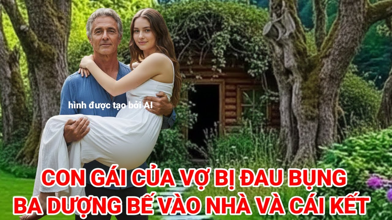 Con gái của vợ bị đau bụng ba dượng bế vào nhà và cái kết đắng