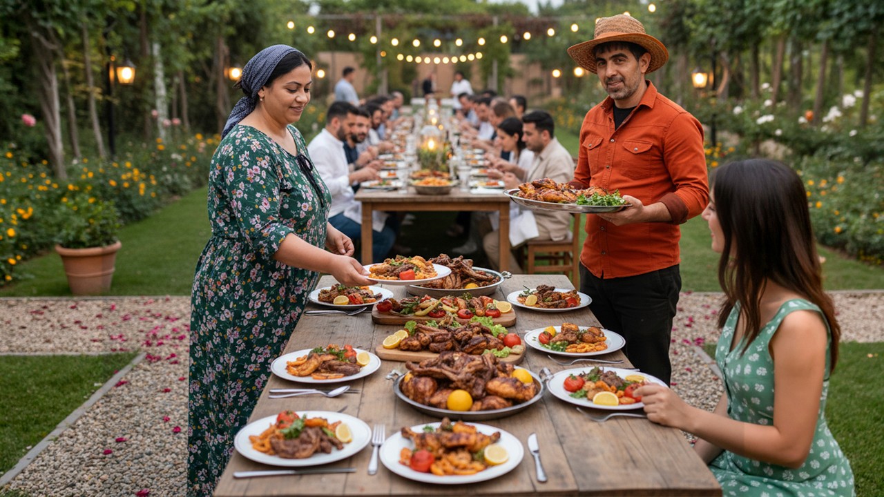 A Massive Village Banquet: 30 Guests, 40 Traditional Meals & Sweets