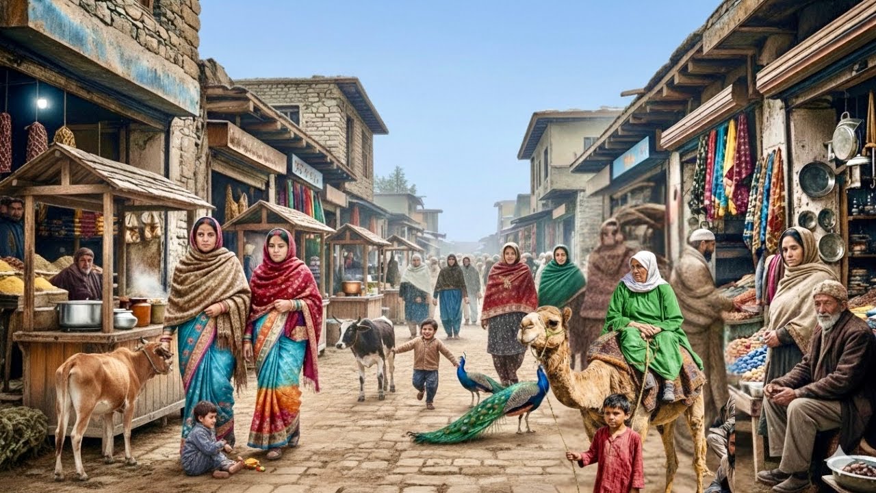 Pakistan Village Life 🇵🇰 – Baghan Wali Karyal Walk Tour 4K - Daily routine life of Pakistani Village