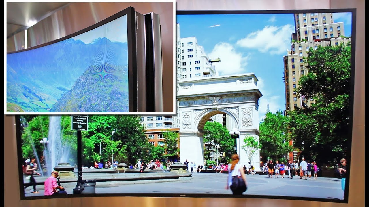 Samsung Bendable TV In Action