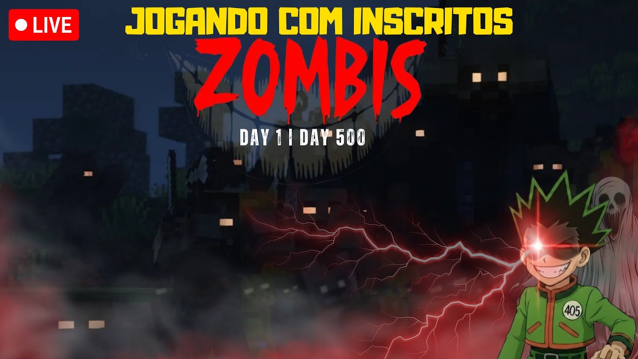 🔥Live - Jogando Minecraft The Apocalipse com Inscritos EP: 36 | Offzin