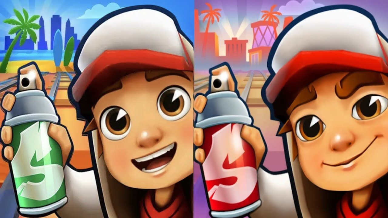 Subway surfers : Hollywood 2026 🆚 hawaii 2023 Map Comparison