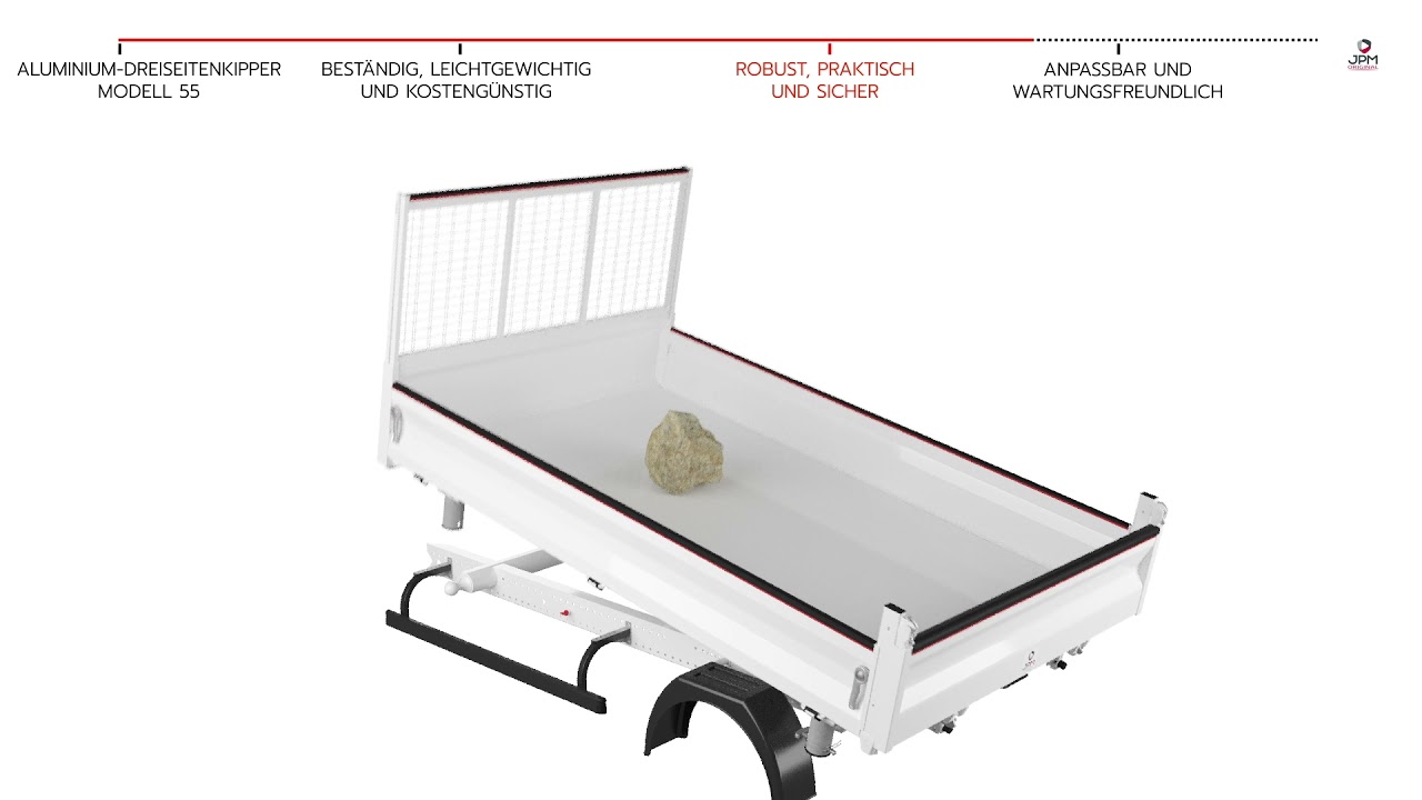 DREISEITENKIPPER AUS ALUMINIUM MODELL 55 JPM ORIGINAL