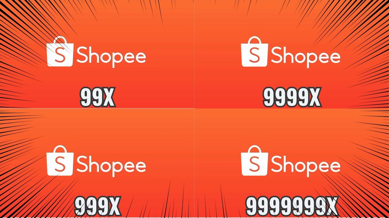 Shopee Logo Getting 9999999X Faster