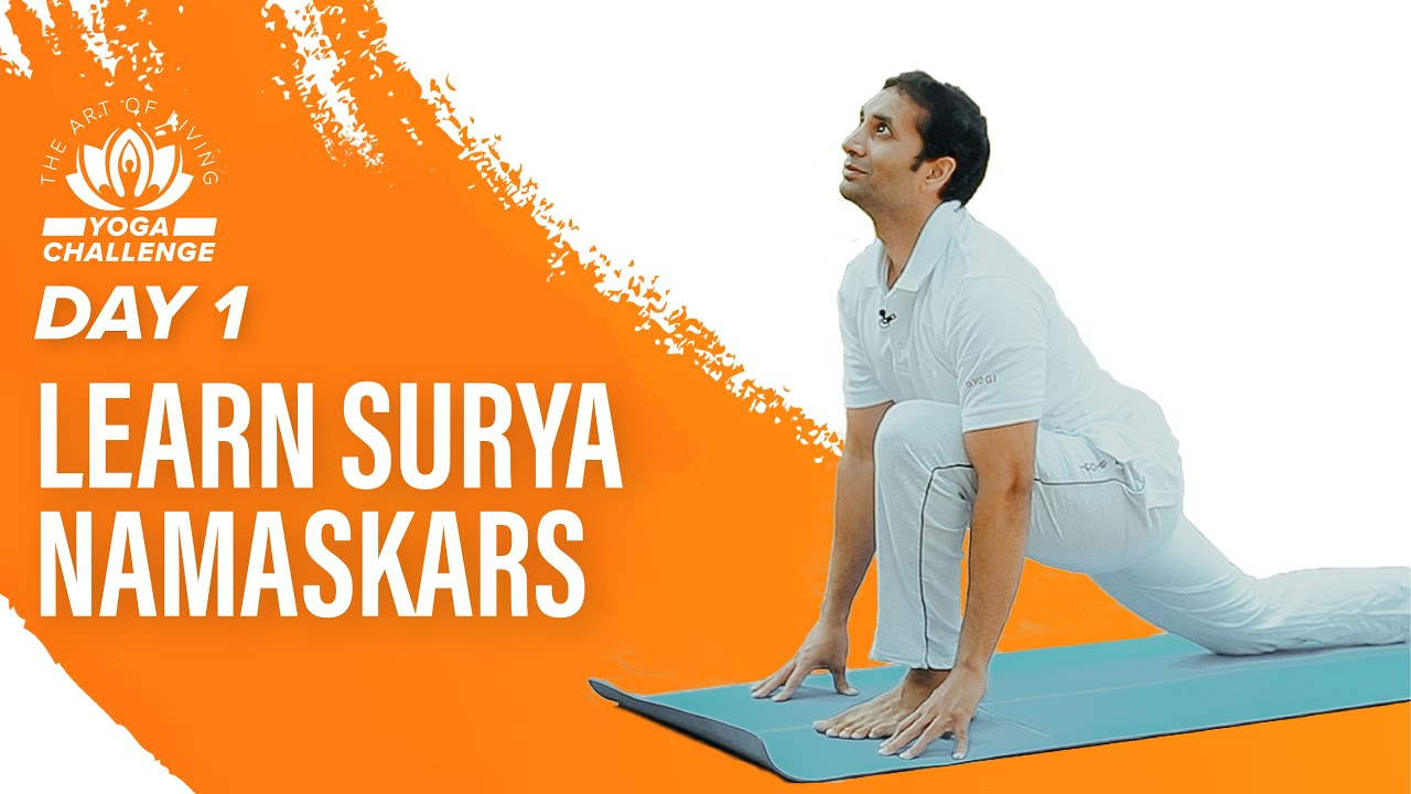 How To Do Surya Namaskar | Day 1 Of The Art of Living Yoga Challenge