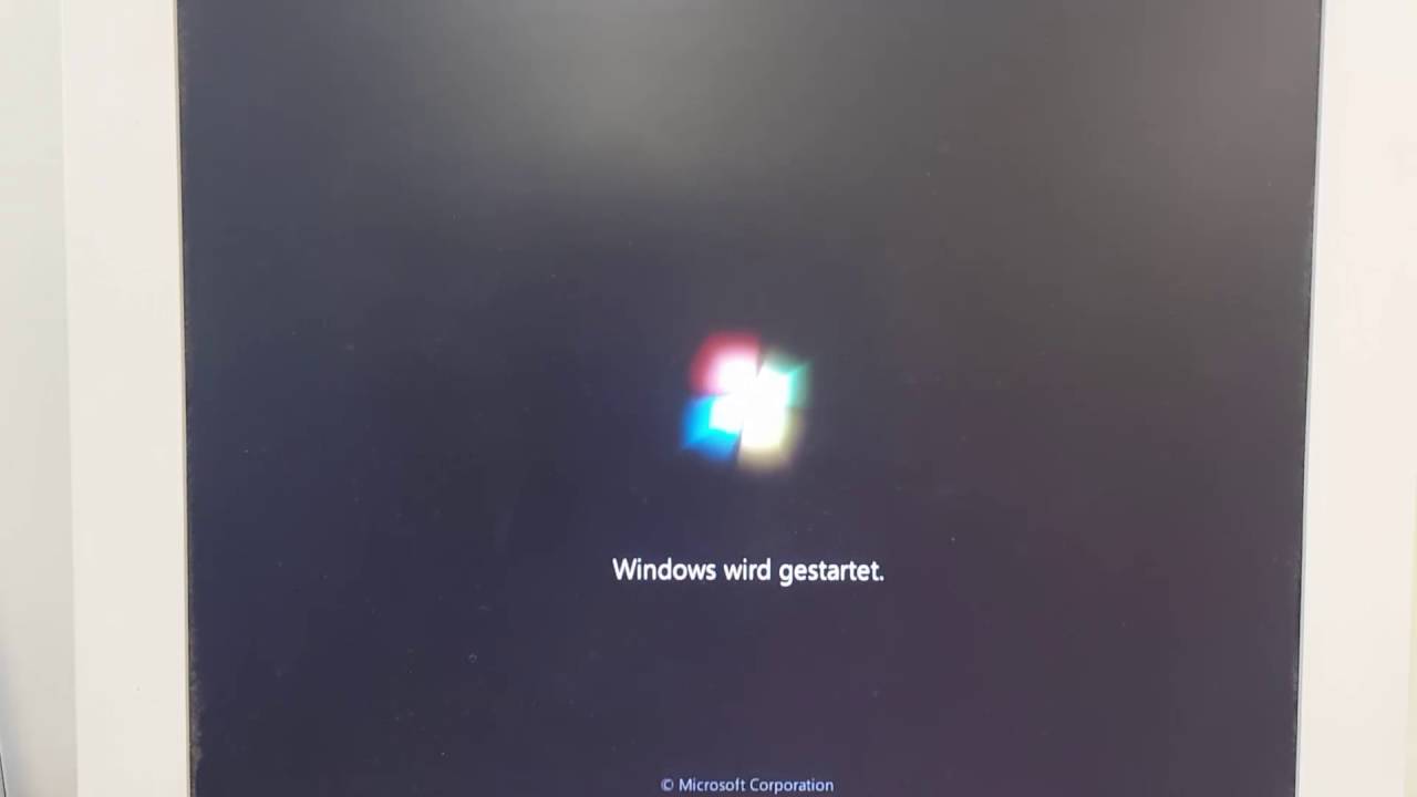 Windows 7 installation auf einem Fujitsu Esprimo Workstation