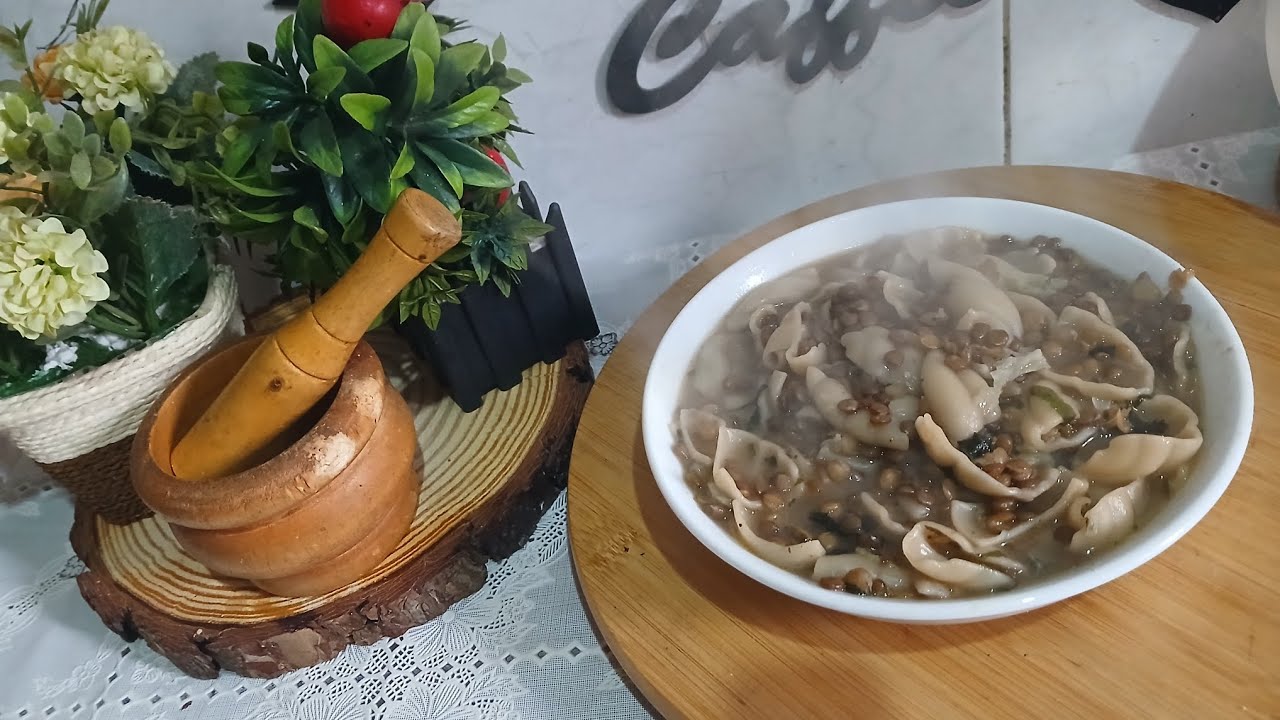 الرشتا او شوربة العدس والمعكرونة أطيب وأسهل وصفة بالبرد القارص 