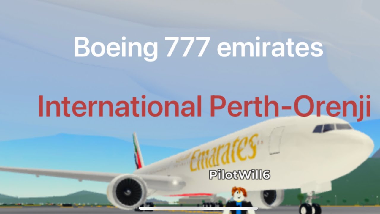 Boeing777 flight 1819 International Perth-Orenji