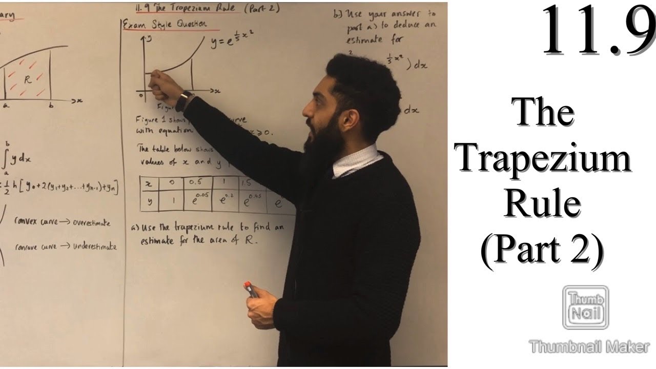 Edexcel A level Maths: 11.9 The Trapezium Rule (Part 2)