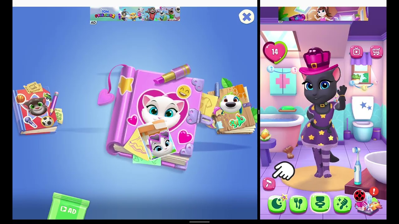Mi Talking Tom Amigos 2 y Mí Talking Angela 2 