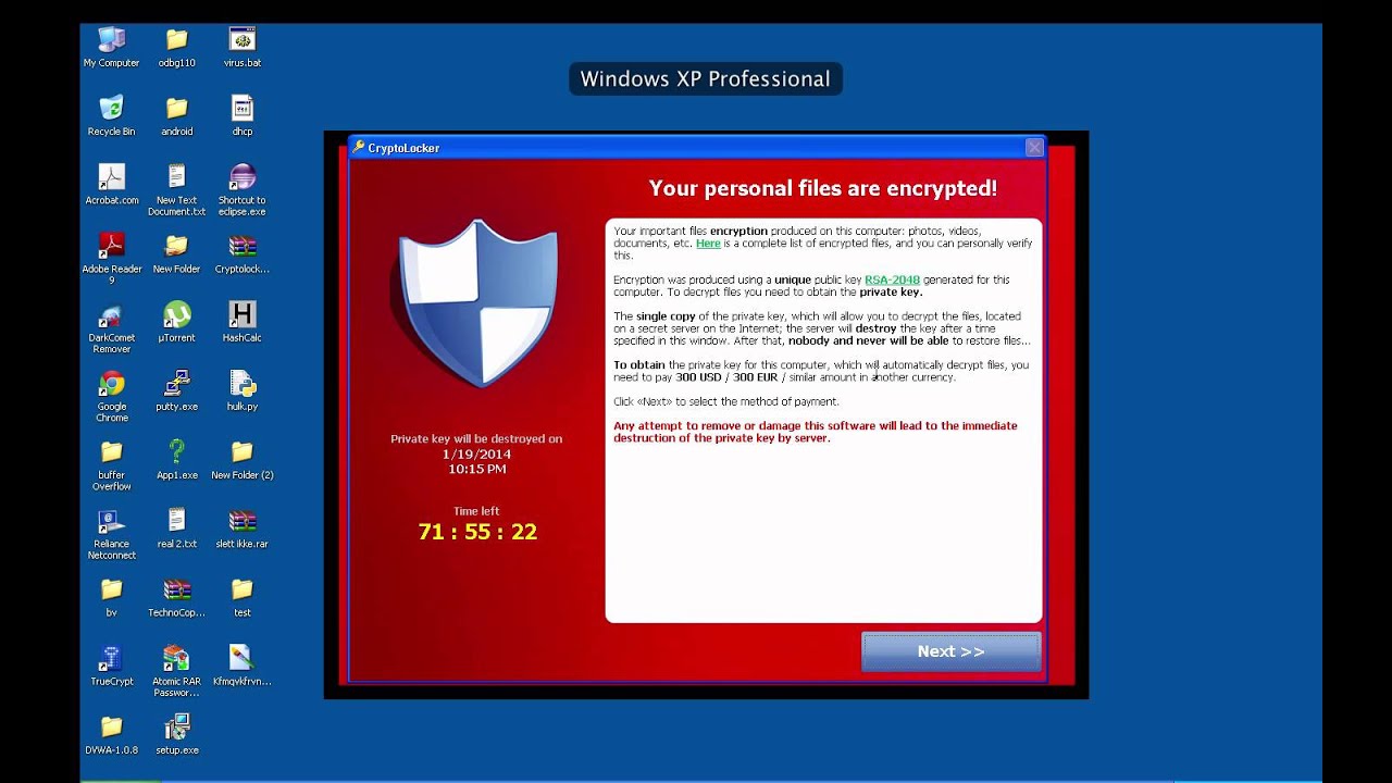 cryptolocker in action