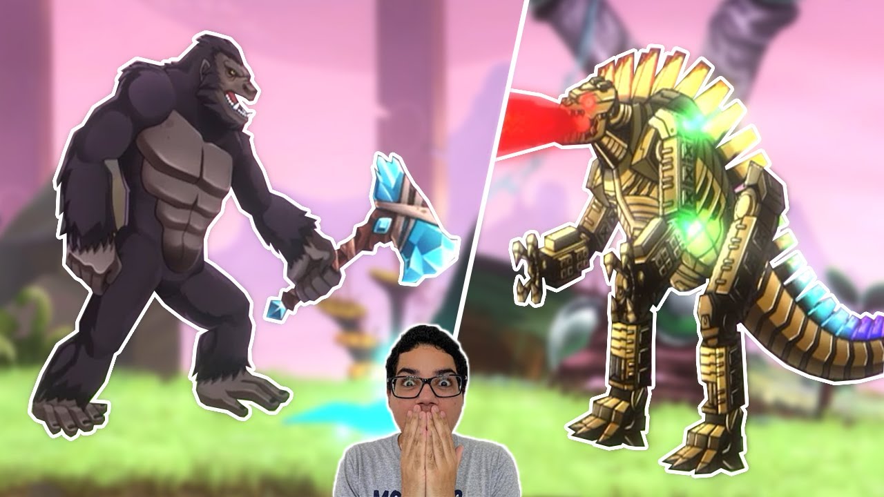 KING KONG VS MECHA GODZILLA!!! (Jogos de celular - KAIJU BRAWL)