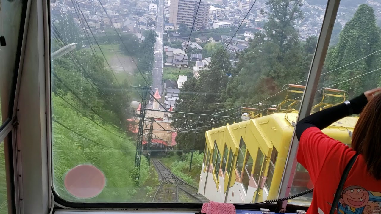 別府ラクテンチケーブルカー 下り前面展望