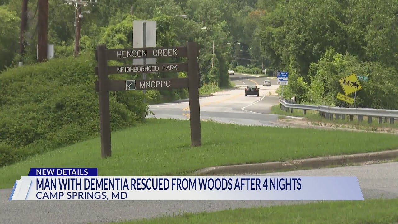 Temple Hills man with dementia rescued from woods after 4 nights