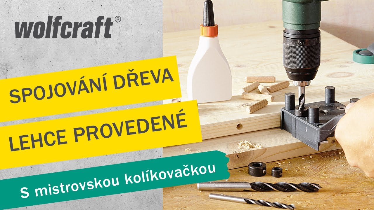 Univerzální mistrovská kolíkovačka v sadě: pro všechny běžné kolíkové spoje dřeva | wolfcraft