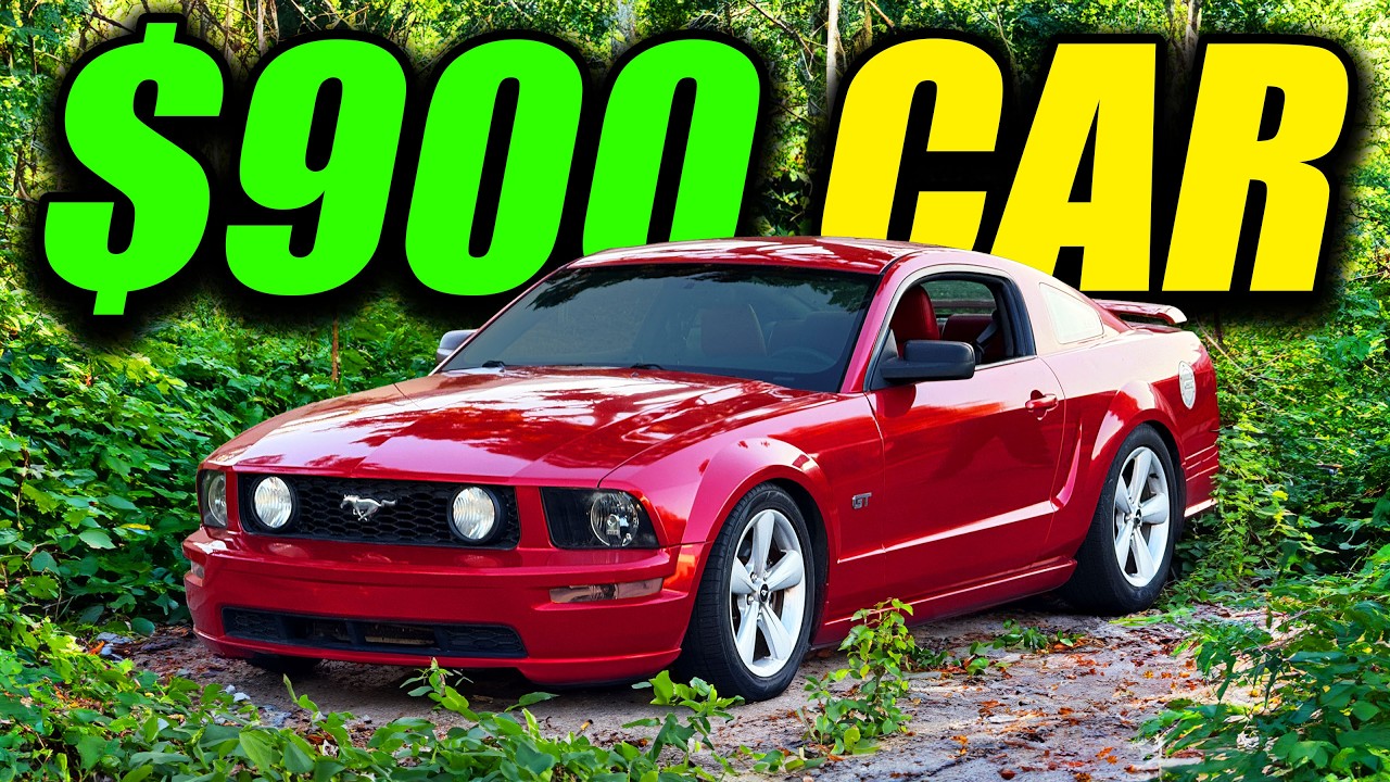 Покупка Mustang GT за 900 долларов, его ремонт и превращение в СУПЕРКРУТОГО автомобиля менее чем ...