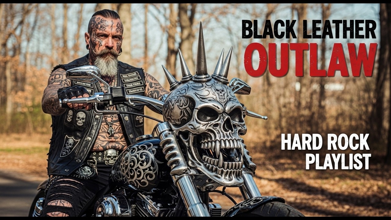 Cinematic Day Ride — Leather & Thunder #CinematicRide #LeatherAndThunder #BlackLeatherRockOutlaw