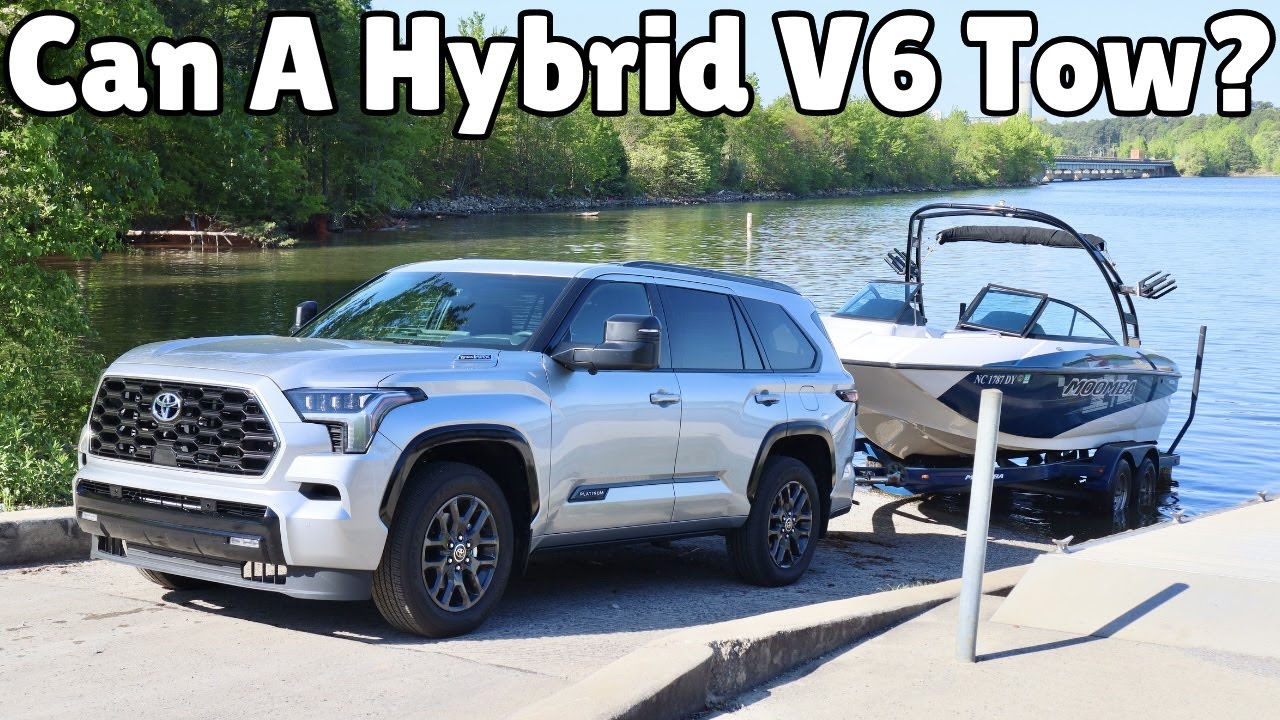 Towing and Launching Our Boat With The ALL NEW 2023 Toyota Sequoia Platinum i-Force Max!