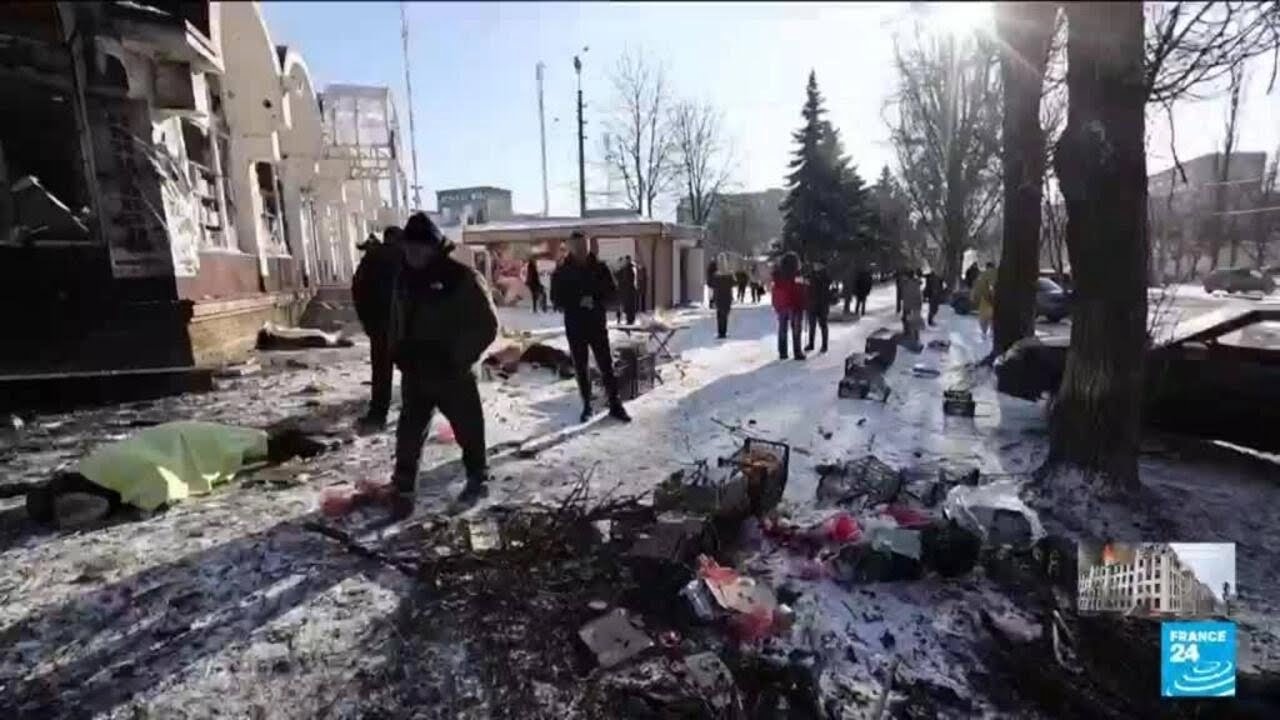 Dozens killed in strike on market in Russian-occupied Donetsk &bull; FRANCE 24 English
