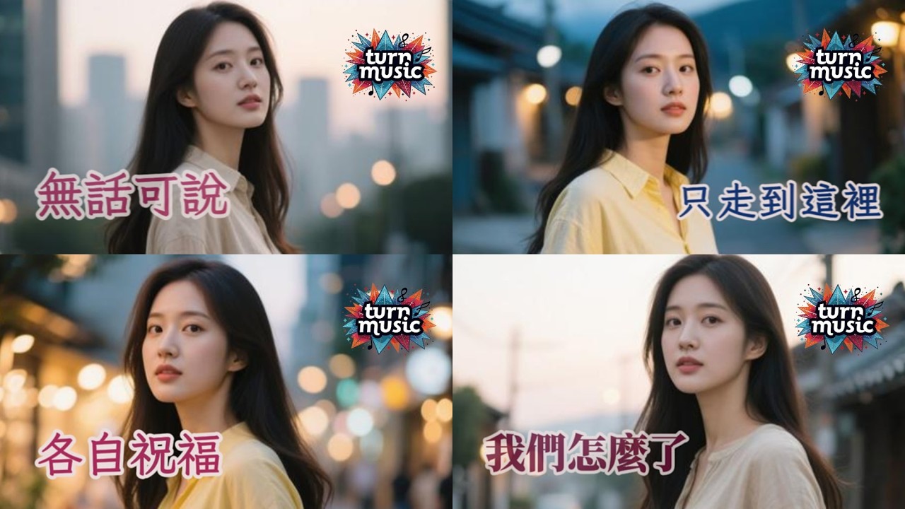 turnmusic-female24            《動態歌詞 Lyrics》 ( 1.無話可說 2.各自祝福  3.只走到這裡 4.我們怎麼了 )