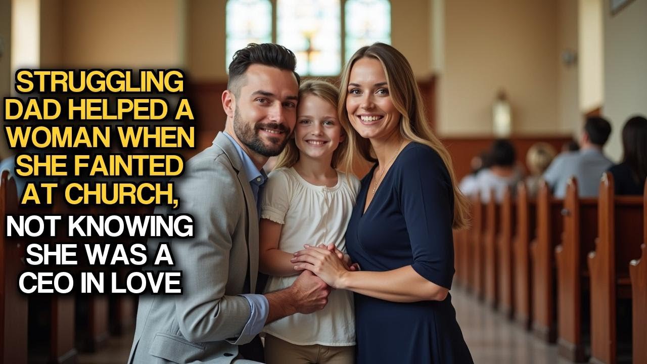 Struggling Dad Helped A Woman When She Fainted At Church, Not Knowing She Was A CEO In Love