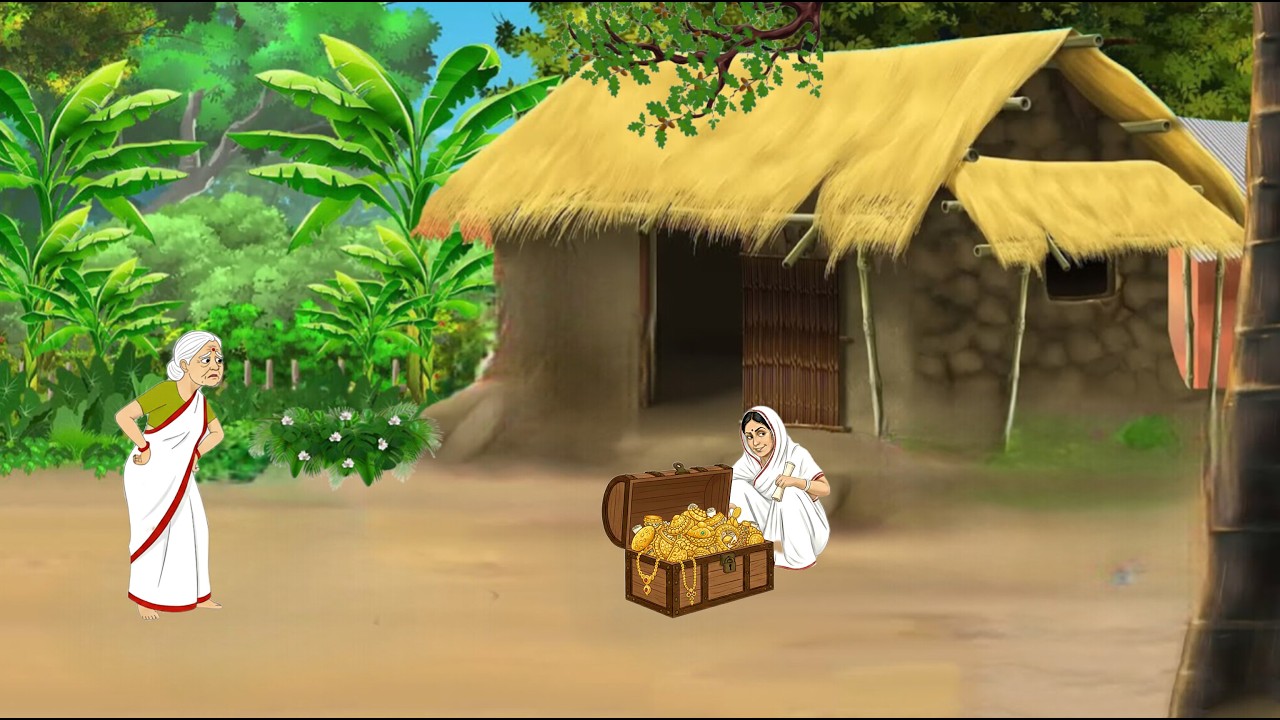 बूढ़ी की लालची बहू | Hindi Story | Hindi kahani | moral stories | cartoon story 
