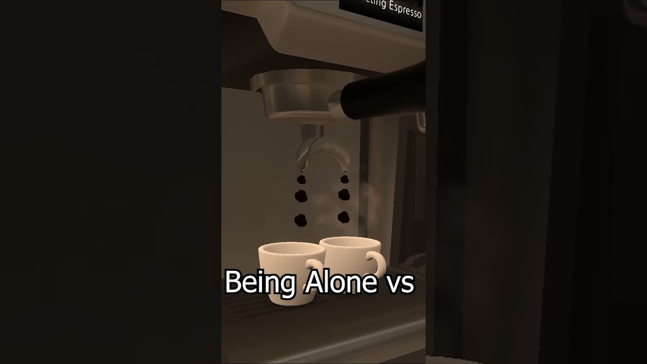 Being Alone vs Feeling Alone #vrc #vrchat #asmr #sad #coffee