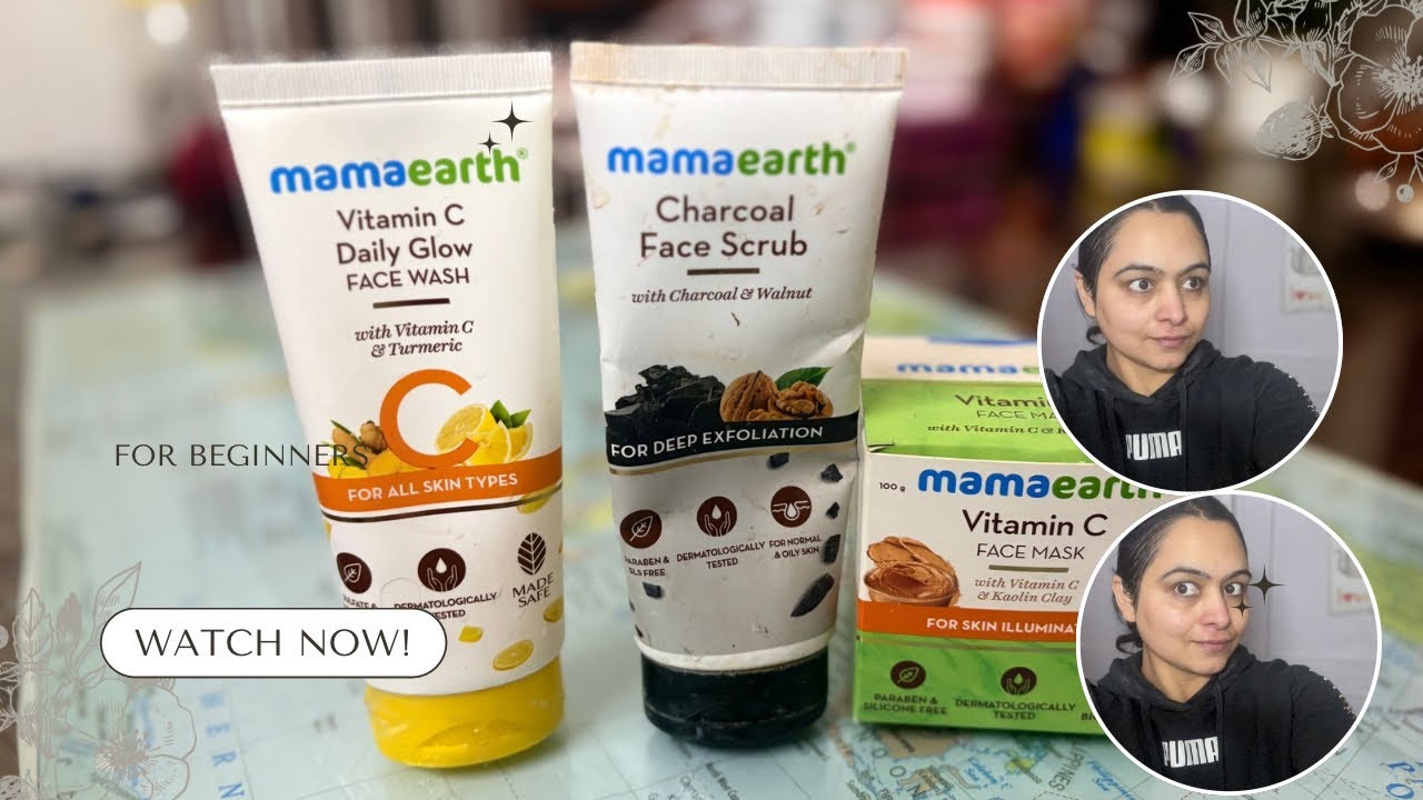 Mama earth Products Cleansing , Srubbing and Face Mask❤️❤️@Navitpannu456 #trending #viralvideo #best