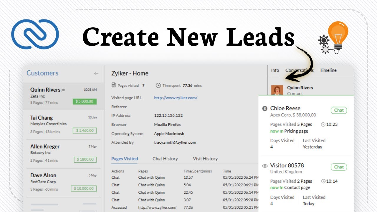 How to Create Leads in Zoho CRM (Quick Lead Entry)