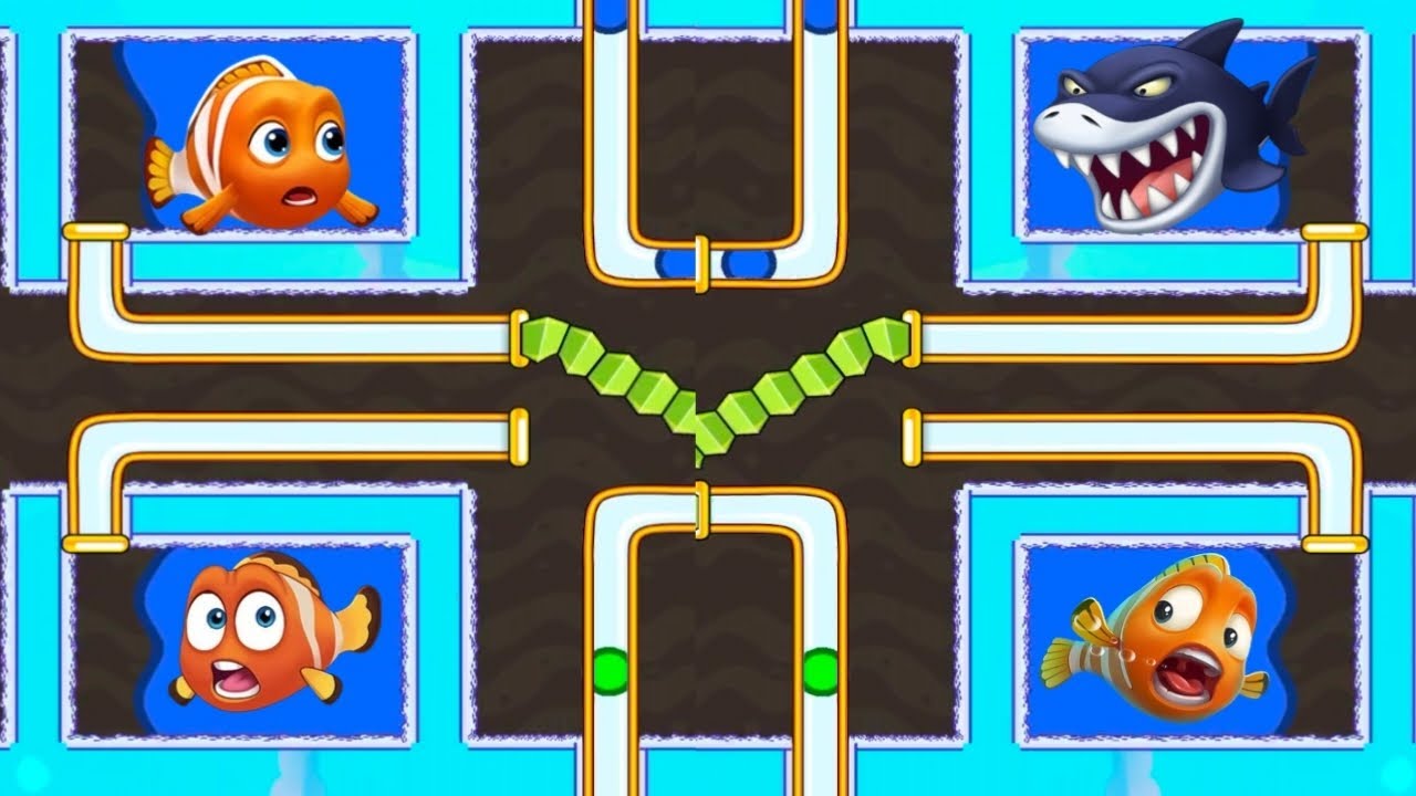 Pull the pin and save the fish bast offline puzzle game #viralvideo 