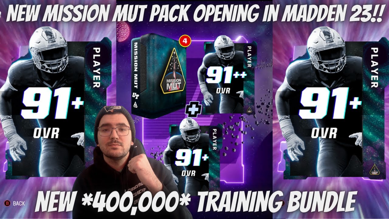 *NEW* MISSION MUT PACK OPENING IN MADDEN 23!! I OPENED THE 400,000 TRAINING PACK & GOT THIS...