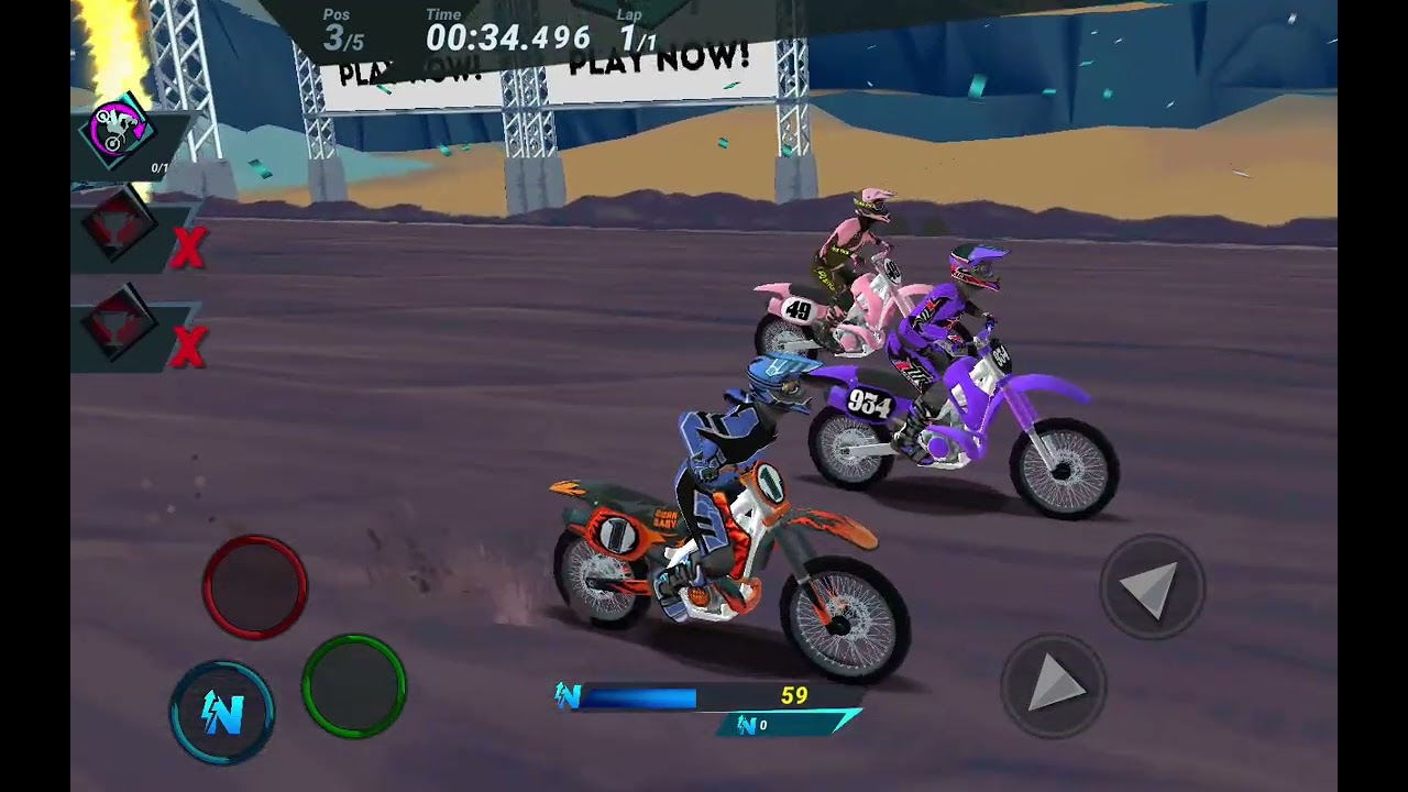 Playing Mad Skills Mx