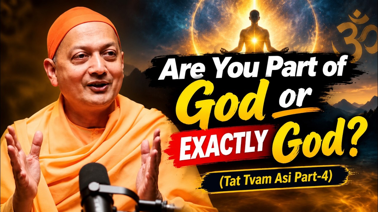Are You Part of God or EXACTLY God? | Tat Tvam Asi Explained |swami sarvapriyananda