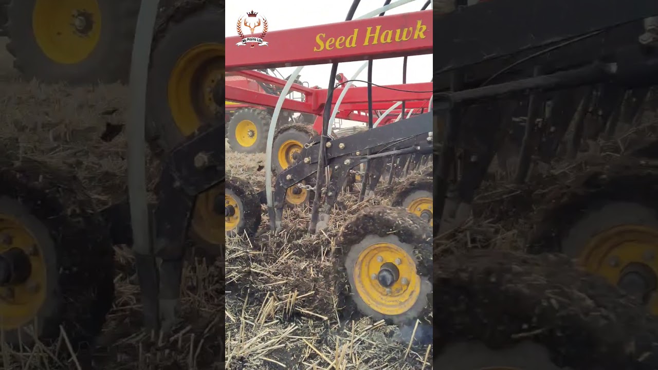 Starting To Seed Again With The V&auml;derstad Air Seeder After The Big Rain. Seed Hawk