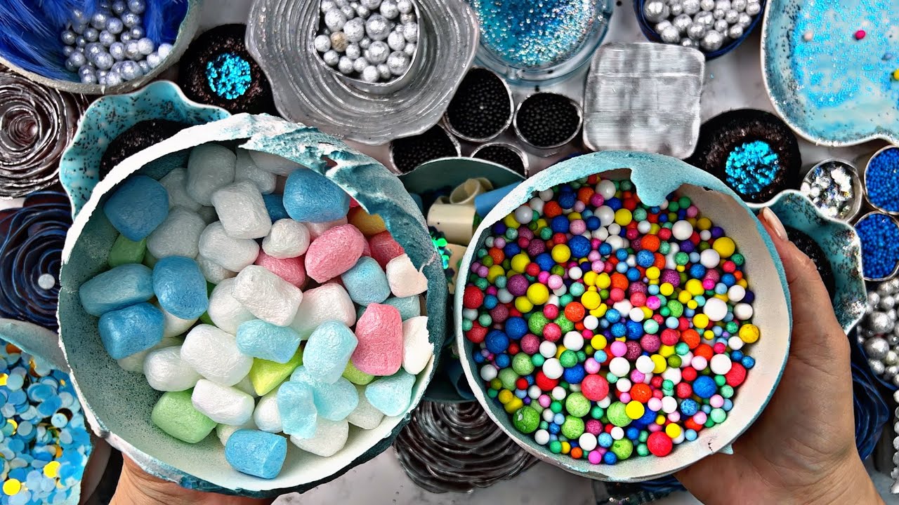 Crushing soap roses 🌹 soap boxes with glitter 💙peeling