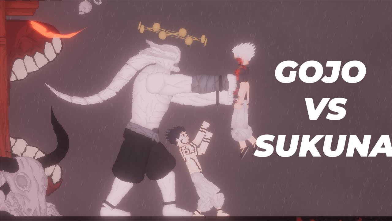 Sukuna And Mahoraga Vs Gojo | REMAKE  | People Playground