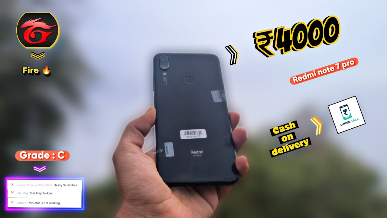 From Cashify super sale 🤩 Grade : C | Redmi note 7 pro @ ₹4013/- 💵