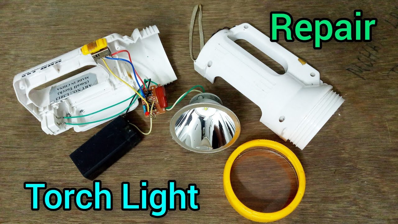 Rechargeable LED Torch Repair | Torch Light Repair In Hindi @TechnoTopics