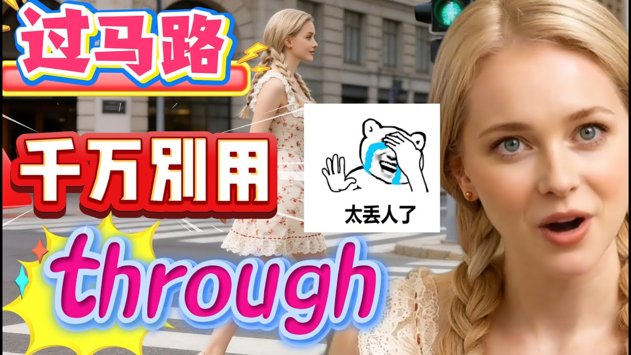 别再傻傻混淆这四个“过”，其实区分有妙招！ #英语口语#地道表达#零基础英语#美女老师