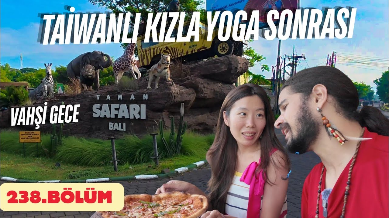 BALİ'DE KIZLA YOGAYLA BAŞLAYAN GÜN ASLANLARLA VAHŞİ DOĞADA BİTTİ | Taman Safari Bali