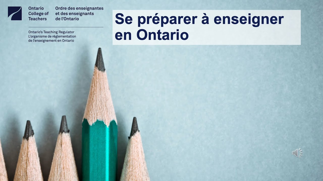 Se préparer à enseigner en Ontario