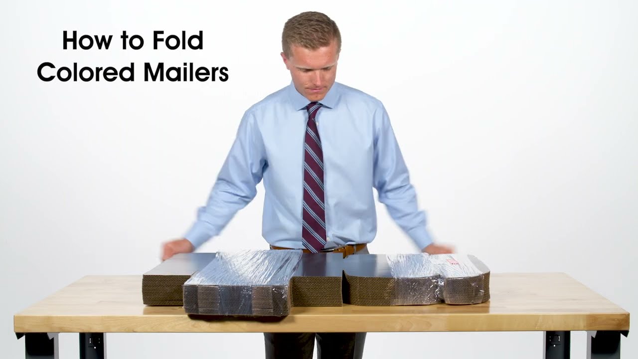 How to Fold Colored Mailers