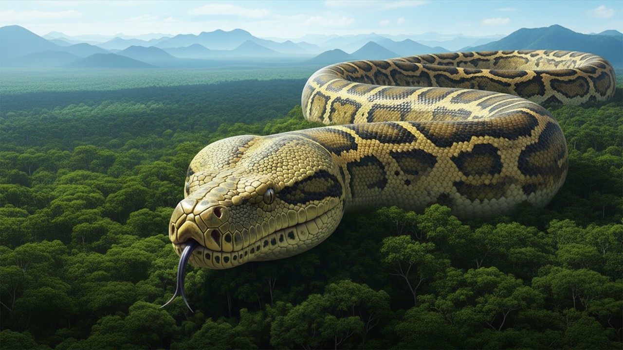 Giant python acttacking | The  Australopithecus life survival! #adventure #nature #junglesurvival